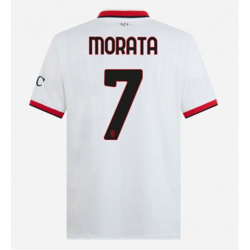 AC Milan Alvaro Morata #7 Gostujuci Dres 2024-25 Kratak Rukav